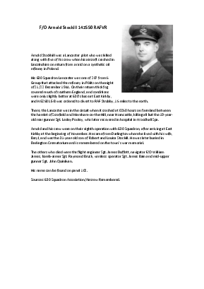 A preview of a PDF biography for Stockill, Arnold